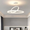 50/60/80cm Modern Pendant Light Circle Rings Acrylic LED Pendant Lamp For Living Room