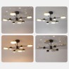 For Living Room Bedroom Dining Room LED Chandelier Star Projection Pendant Light