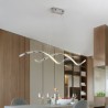 Minimalist Wave Hanging Light Fixture for Living Dining Modern Pendant Lighting LED Ceiling Lamp