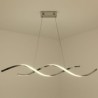 Minimalist Wave Hanging Light Fixture for Living Dining Modern Pendant Lighting LED Ceiling Lamp