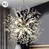 8 Light Dandelion Pendant Light For Dining Room Living Room LED Firework Chandeliers