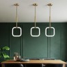 For Living Room, Modern Simple Led Pendant Light Brass Ceiling Light