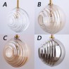 Creative Decorative Glass Globe Loft Villa LED Glass Pendant Light