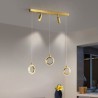 Acrylic Ring Light Fixture with LED Pendant Light