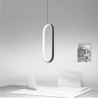 Acrylic Decorative Light Fixture Oval LED Pendant Light