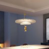 Acrylic Decorative Lighting Modern LED Pleated Pendant Light