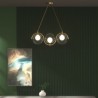 Minimalist Light Fixture Bedroom Study Modern Glass Globe LED Pendant Light