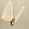 Modern Decoration Lighting Staircase Loft Dining Room Unique LED Butterfly Pendant Light