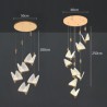 Modern Decoration Lighting Staircase Loft Dining Room Unique LED Butterfly Pendant Light