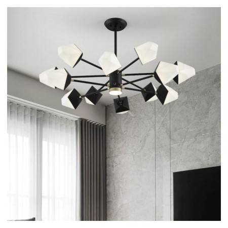Polygon Chandelier Lamp Warmth Lighting Living Room Bedroom Light Contemporary LED Pendant Light