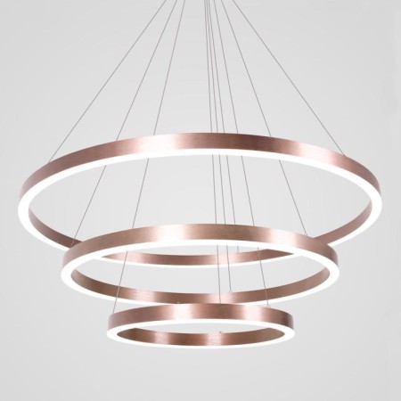 80+60+40cm LED Pendant Light Drawing Craft 3 Rings Lamp