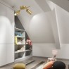 Bedroom Living Room Nordic Brass Flush Mount Ceiling Light