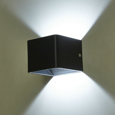LED Surface Mounted Cube Porch Light Aluminum Balcony Wall Lamp