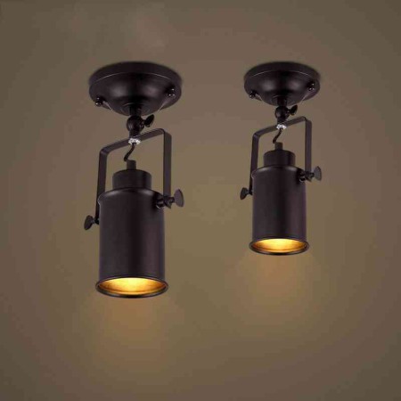 1-light Industrial Retro Style Stoving Varnish Long Picture Spot Light