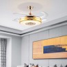 Eletriplating Ceiling Fan Inverter LED Fan Light Modern