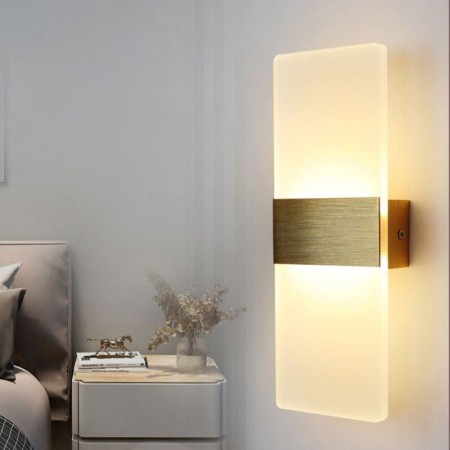 Bedroom Bedside Aisle Stairs Kitchen Flats Lamp Minimalist Modern LED Wall Light