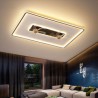 Acrylic LED Ceiling Fan with Light Bedroom Decor Ventilator Lamp