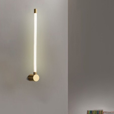 Modern Acrylic Strip Wall Light with LED Brass Sconce