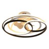 Designer Ceiling Fan With Circle Rings For Living Room Bedroom Modern Led Ceiling Light
