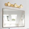 Bedroom Living Room Nordic LED Mirror Front Light Brass Acrylic Wall Lamp