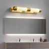 Front Light LED Wall Lamp Brass Acrylic Cylinder Mirror