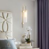 Living Room Hallway Glass Wall Lamp Contemporary Single Light Sconce Lamp