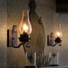 Single Light Sconce Lighting Living Room Hallway Vintage Wrought Iron Wall Lamp