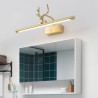 Bedroom Living Room Nordic LED Brass Wall Lamp Mirror Front Light