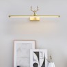 Bedroom Living Room Nordic LED Brass Wall Lamp Mirror Front Light