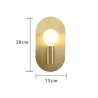 Unique Single Head Sconce Bedroom Living Room Nordic Brass Wall Lamp