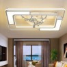 LED Rectangular Ceiling Fan Light Fixtures For Living Room Bedroom