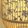 Creative Bamboo Hanging Wall Sconce Bedside Decorative Light Cage Design Wall Light