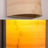 Simple Semicircle Wall Sconce Bedside Hallway Lighting Bamboo Wall Light
