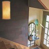 Creative Bedside Wall Sconce Stairs Hallway Rural Lighting Semi-cylindrical Bamboo Wall Light