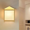 Creative House Wooden Sconce Bedside Hallway Lighting Modern Simple Wall Light