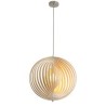 For Dinning Room Living Room Modern Round Ball Chandelier Basswood Pendant Lamp