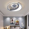 Creativity LED Moon Ceiling Fan Light For Living Room Bedroom