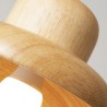 Hat Hanging Light For Living Room Bedroom Wood Pendant Light