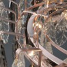 Creative Glass Leaf Chandelier European Iron Pendant Light