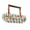 Light Oval Pendant Lamp For Living Room Dining Room European Glass Chandeliers