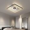 For Living Room, Modern LED Ceiling Fan With Light and Remote Control Ventilador Lamp