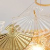Fan Shaped Art Chandelier Made of European Glass