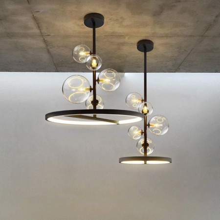 Chandeliers Glass Bubble Pendant Light For Living Room Modern Hanging Light Fixture