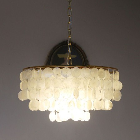 Pendant Light With European Seashells For Dining Room And Living Room