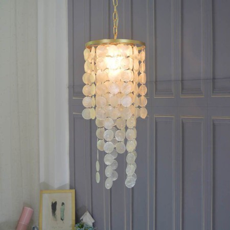 Shell Hanging Ceiling Lighting for Dining Room, Living Room, and Bedroom