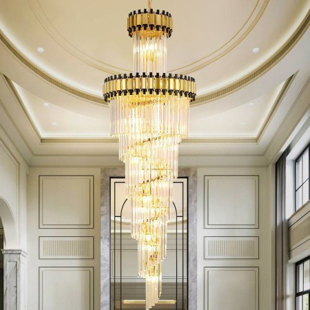 Modern Spectacular K9 Ceiling Light Living Room Hotel Crystal Pendant Light