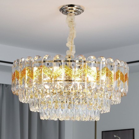 9/12/16 Light Luxury Pendant Light Crystal Ceiling Lighting Fixture for Dining Room
