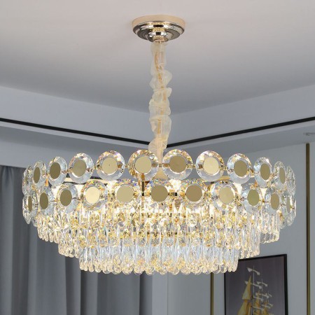 Ceiling Lighting Fixture with Modern Crystal Pendant Light for Living Room Bedroom