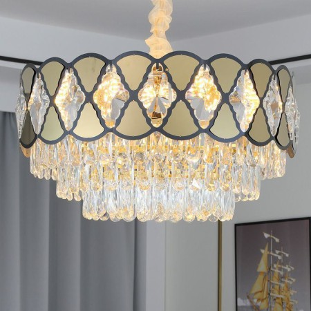 Modern Lacy Ceiling Light Fixtures for Living Room Bedroom Crystal Pendant Light