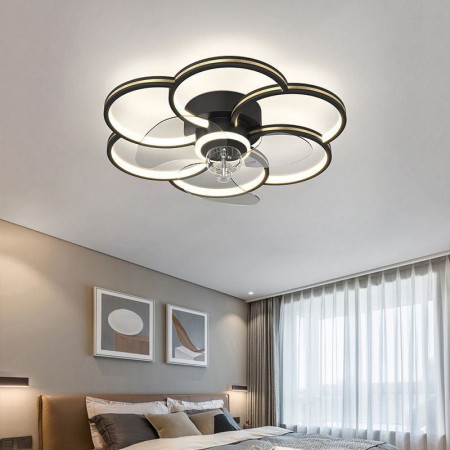For Living Room Bedroom Ceiling Fans With Light Chandeliers Ventilateur